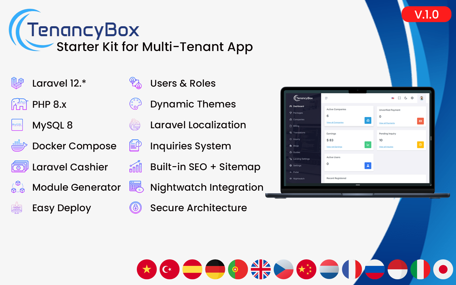 TenancyBox — Laravel SaaS Starter Kit
