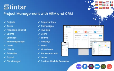 Stintar SAAS MT - Project Management with HRM and CRM