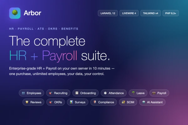 Arbor - The Complete HR + Payroll Suite