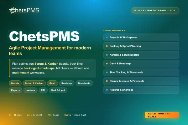 ChetsPMS SAAS MT - Agile Project Management