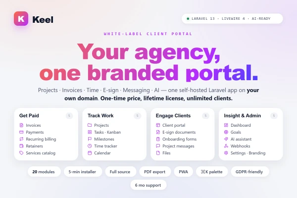 Keel - Client portal for modern agencies