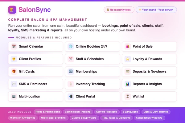 SalonSync - Complete Salon & Spa Management